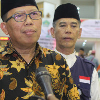 Penyambutan Kloter Terakhir Debarkasi Jakarta Pondok Gede