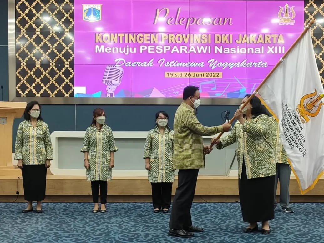 Pelepasan Kontingen Paduan Suara Gerejai Provinsi DKI Jakarta dalam kompetisi PESPARAWI