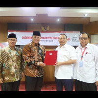 Kanwil Kemenag DKI Lakukan MOU Dengan PMI DKI Jakarta Tentang Kepalangmerahan Pada Madrasah
