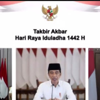 Takbir Akbar Virtual Iduladha 1442 H, Jokowi: Momentum Kuatkan Solidaritas