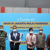 Gubernur DKI Lakukan Kick Off Pelaksanaan Vaksinasi Covid Usia 6 – 11 Tahun