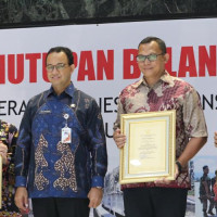 Anies Baswedan Berikan Apresiasi dalam Acara Penutupan Bulan Dana PMI DKI Jakarta 2018