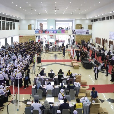 Pelaksanaan Ibadah Haji Tahun 2024 di Embarkasi Jakarta Pondok Gede