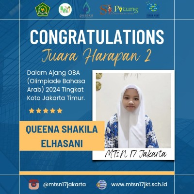 SISWI MADRASAH RAIH JUARA OLIMPIADE BAHASA ARAB TINGKAT KOTA