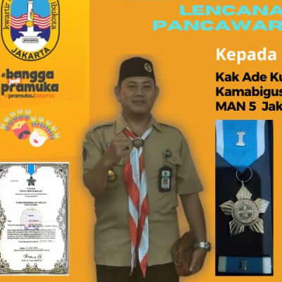 Kepala MAN 5 Jakarta Utara Terima Tanda Penghargaan Lencana Pancawarsa