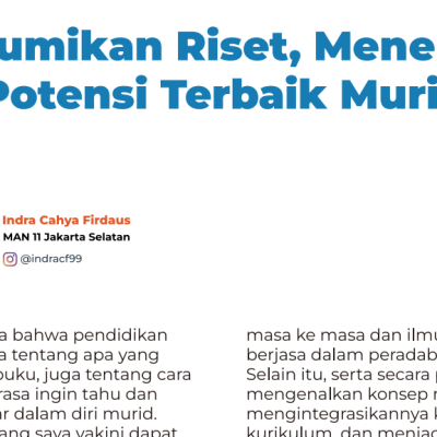 Dari Kelas ke Koran: Guru MAN 11 Jakarta, Ungkap Pentingnya Riset di Surat Kabar Guru Belajar