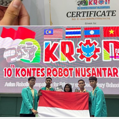 Tim Robotic MAN 5 Jakarta Utara Mendapat Excellent Award Pada KRON 2024