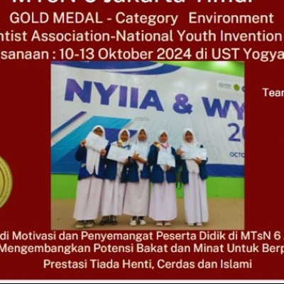 Siswa MTsN 6 Jakarta Timur Raih Prestasi Riset Internasional Pada WYIIA 2024