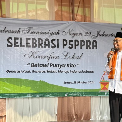 MTsN 29 Jakarta Timur Gelar Selebrasi P5PPRA Keaifan Lokal: “Betawi Punye Kite” Generasi Kuat, Generasi Hebat, Menuju Indonesia Emas