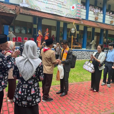 Kunori Gakuen Jepang Ikuti Sister School di MAN 4 Jakarta