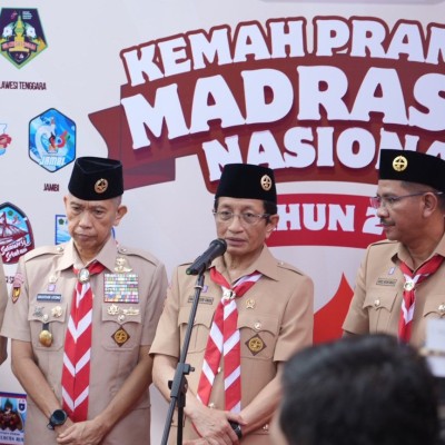 Siapkan Generasi Adaptif dan Kreatif, Menag akan Kembangkan Gerakan Kepramukaan Madrasah