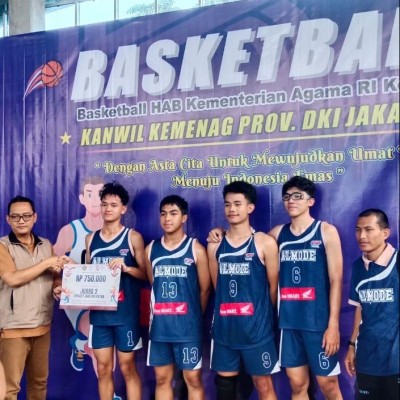 Tim Basket MAN 4 Jakarta Juara 2 Pada Turnamen Basket HAB 79 Kemenag