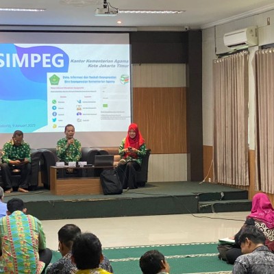 Untuk Kerapihan Data Pegawai, Zulkarnain Ajak ASN Kankemenag Jakarta Timur Update Data Simpeg