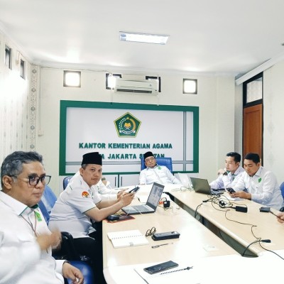 Kemenag Jakarta Selatan Evaluasi Kinerja 2024 dalam Zoom Meeting Bersama Kemenag DKI