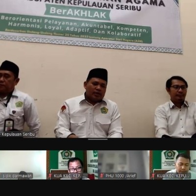 Kemenag Kepulauan Seribu Gelar Pembinaan, GTK MIN 17 Kepulauan Seribu Ikuti dari Tiga Kampus