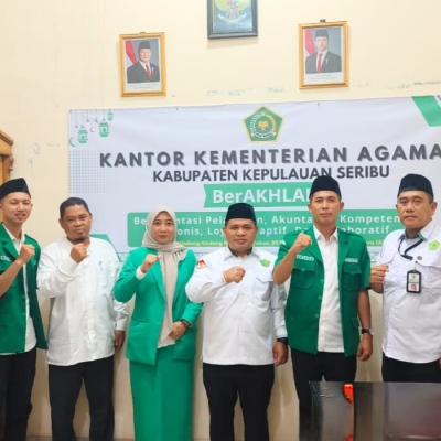 Perkuat Sinergi Keumatan, Kemenag Kepulauan Seribu Terima Audiensi GP Ansor dan Fatayat NU