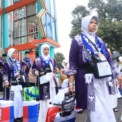 Hari Ke-4, Embarkasi Jakarta Pondok Gede Berangkatkan 4.028 Jemaah Haji