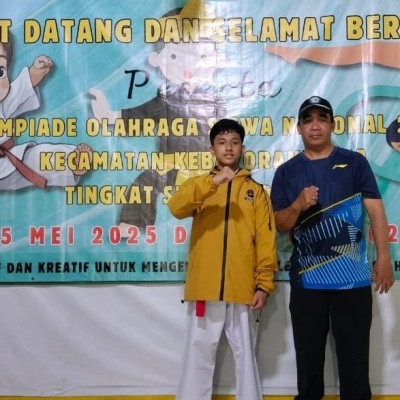 Satria, Siswa MIN 4 Jakarta Selatan Juara I Karate dalam Olimpiade Olahraga Siswa Nasional (O2SN)