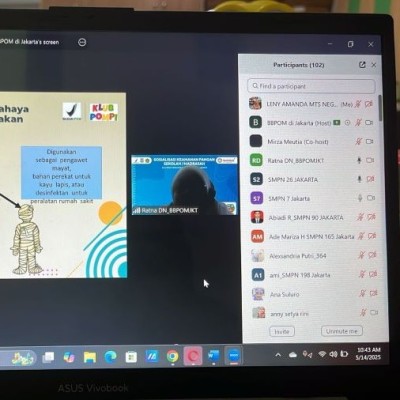 MTsN 17 Jakarta "Upgrade" Ilmu Keamanan Pangan Sekolah Bersama BBPOM