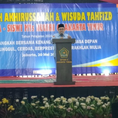 MTsN 6 Jakarta Gelar Haflah Akhirussanah dan Wisuda Tahfidz, Apresiasi Siswa Penghafal Al-Qur’an