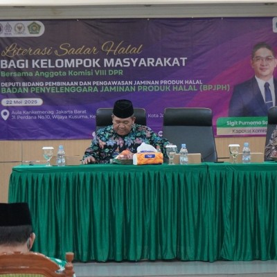 Kapoksi Komisi VIII DPR RI Sigit Purnomo Said Ajak Seluruh Elemen Masyarakat Untuk Sadar Halal