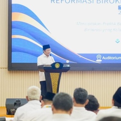 Kick Off Reformasi Birokrasi, Menag Dorong Praktik Beragama yang Berdampak dan Birokrasi Berintegritas