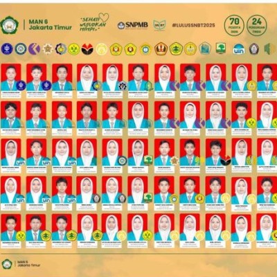 MAN 6 Jakarta Antar 142 Siswa ke Gerbang PTN dan Kedinasan Favorit