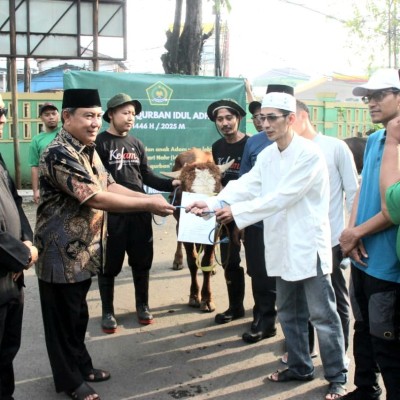 Kankemenag Jakarta Utara Sembelih 14 Hewan Qurban, Salurkan Daging kepada 700 Warga