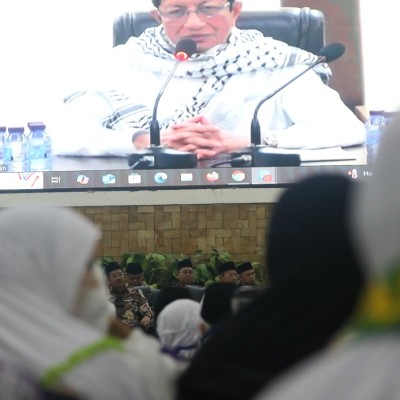 Kloter Pertama Jemaah Haji Embarkasi Jakarta Pondok Gede Tiba di Tanah Air