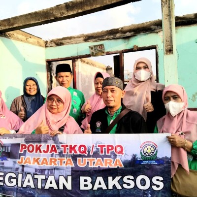 Ringankan Beban Warga Kapuk Muara, Pokja TKQ/TPQ Jakarta Utara Sampaikan Bantuan