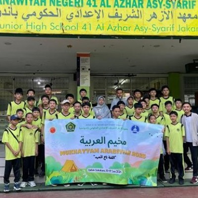 MTsN 41 Al Azhar Asy Syarif Gelar Mukhayyam Arabiyyah Tingkatkan Kemampuan Bahasa Arab Siswa Asrama