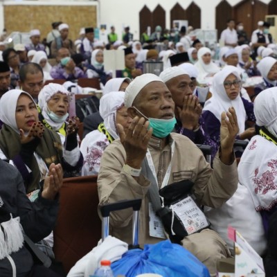 Sebanyak 8.816 Jamaah Haji Tiba di Debarkasi Jakarta Pondok Gede
