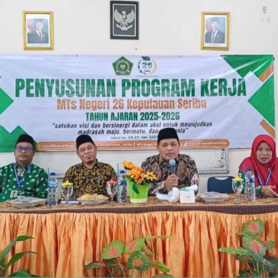 Nasruddin Buka Penyusunan Program Kerja MTsN 26 Tahun Ajaran 2025 - 2026