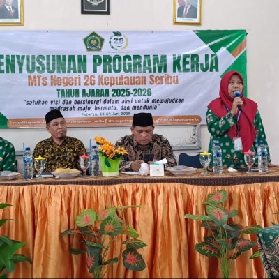 MTsN 26 Hadirkan Peserta Penyusunan Program Kerja Dari Tiga Pulau Berbeda