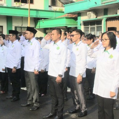 Apel Pagi, Mugiyanto : Jaga Kesehatan Saat Bekerja Memasuki Musim Penghujan