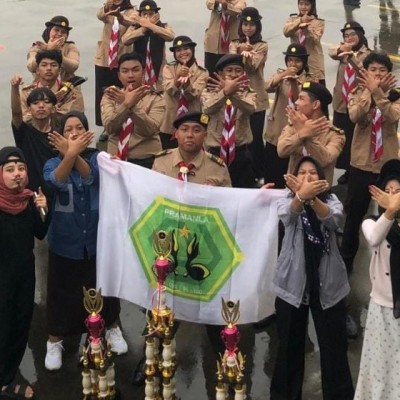 PRAMUKA MAN 8 Jakarta Tunjukan Kehebatan dan Raih Penghargaan LOMBA VARIASI FORMASI SE-JABODETABEK