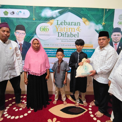 Kemenag Kepulauan Seribu Salurkan Santunan Lebaran Yatim dan Difabel