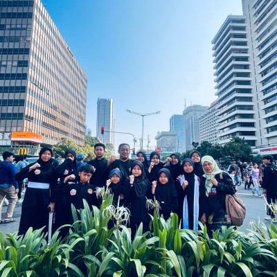 MIN 9 Jakarta Selatan Ikut Meriahkan Aksi Kolosal Pencak Silat di Bundaran HI