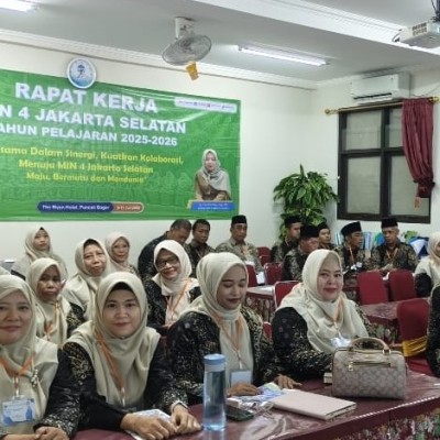 Guru MIN 4 Jakarta Selatan Ikuti Pelatihan Kurikulum Cinta Bersama Pusbangkom Kemenag RI