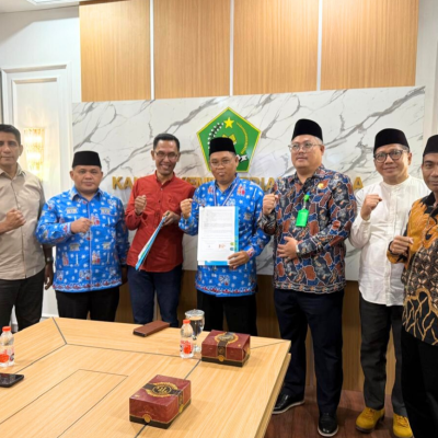 Penandatanganan Kontrak Pembangunan Gedung KUA Kepulauan Seribu Utara Resmi Dilaksanakan