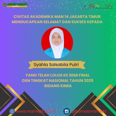 Peserta Didik MAN 14 Jakarta Lolos Semifinal OSN 2025