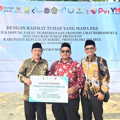 Pemberdayaan Ekonomi Umat, KUA Kecamatan Tanjung Priok Terima Bantuan Sebesar Lima Puluh Juta Rupiah