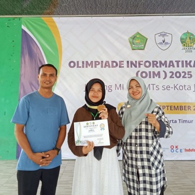 Carissa Ratu Rizqi, Siswi Kreatif MTsN 17 Jakarta yang Cemerlang di OIM 2025