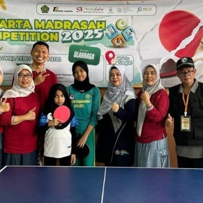 Callista Siswa MIN 4 Jakarta Selatan Ukir Prestasi Raih Juara 2 Tenis Meja Putri pada JMC 2025