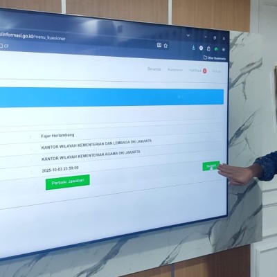 Submit Penilaian KIP, Bentuk Komitmen Kanwil Kemenag DKI Atas Keterbukaan Informasi Publik