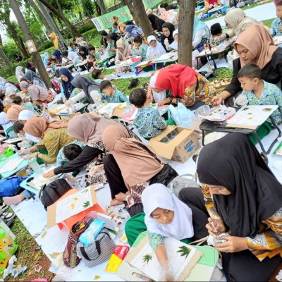 Kenalkan Budaya Bangsa Kepada Siswa RA, PD IGRA Kota Jakarta Utara Adakan Kegiatan Membatik