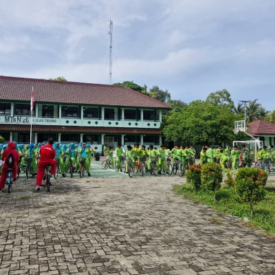 MTsN 26 Gelar Funbike, Pentingnya Olahraga Dan Pola Hidup Sehat