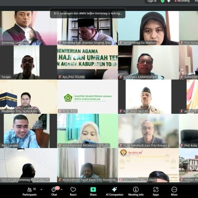 Zoom Meeting Proses Likuidasi Dirjen PHU, Memastikan Pengalihan Aset Berjalan Cepat Dan Maksimal