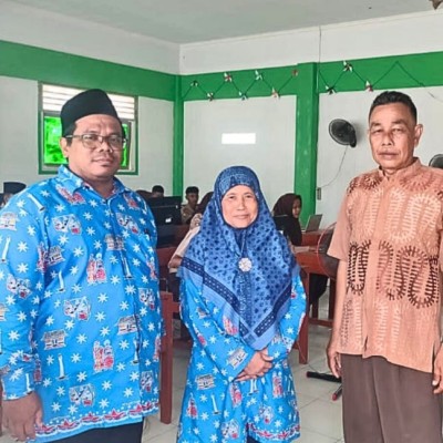 Pastikan Mutu Pendidikan, Pengawas Madrasah Monitoring TKA di MA PKU Pulau Tidung