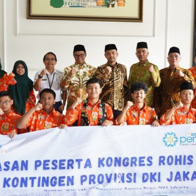 Kemenag DKI Jakarta Lepas Kontingen, Tegaskan Peran Rohis sebagai Agen Moderasi